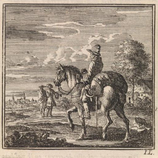 Postman on horseback