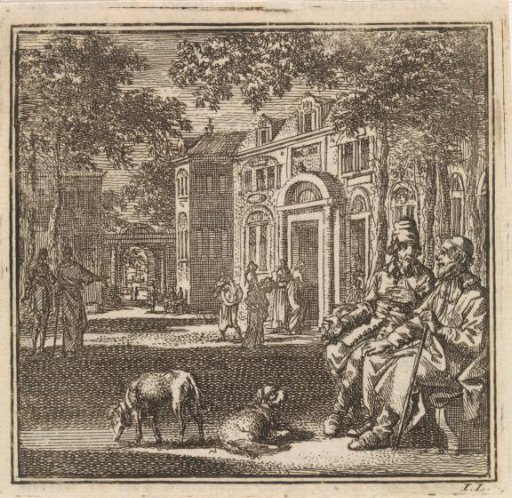 View of the inner courtyard of a Proveniershuis