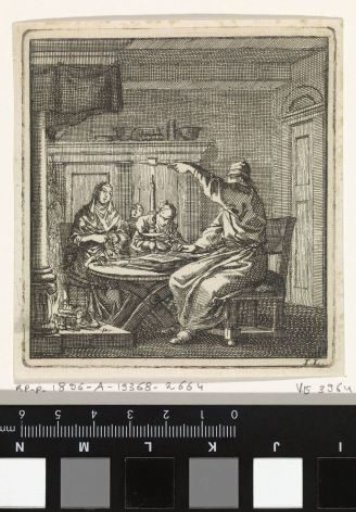 A man extinguishing a candle with a candle snuffer
