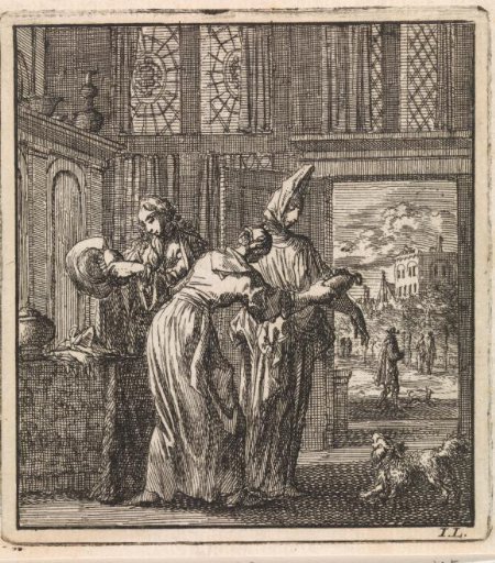 A couple preparing to go for a walk