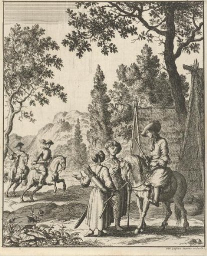 Road keepers in Persia in conversation with the writer Jean de Thevenot