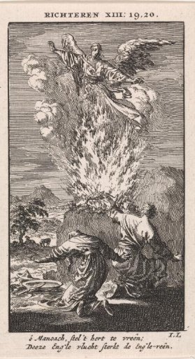 Manoah and His Wife See the Angel Ascend in the Flame of Their Offering