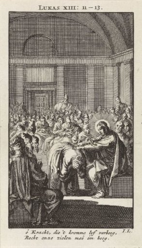 Christ Laying His Hand on the Crooked Woman
