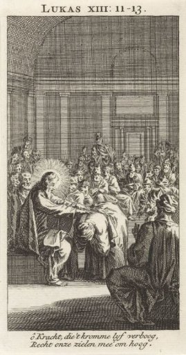 Christ Laying His Hand on the Crooked Woman