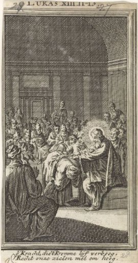 Christ Laying His Hand on the Crooked Woman