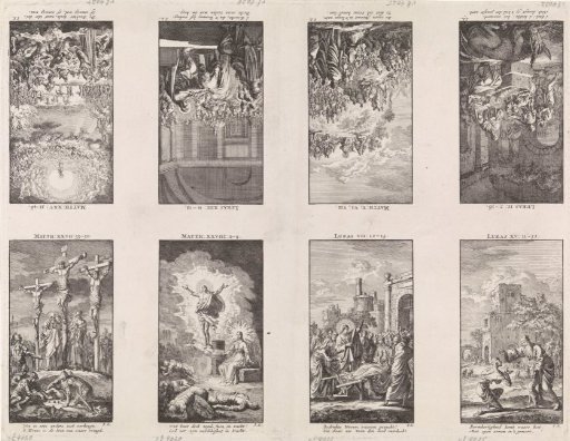 Sheet with Eight Scenes from the New Testament