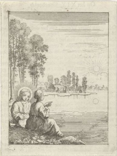 Christ and the personified soul contemplate the sun