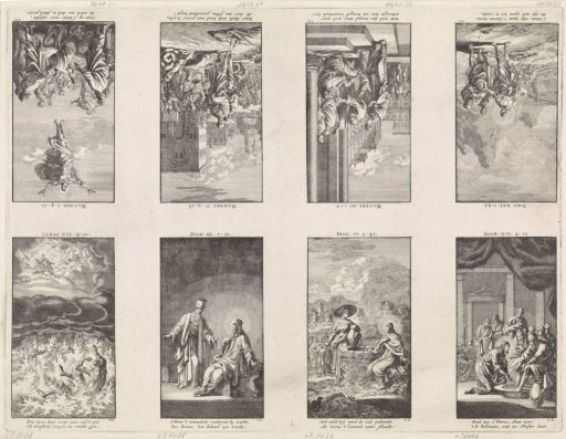 Eight New Testament scenes on one sheet