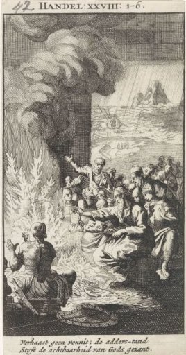 Paul Shaking off the Serpent into the Fire