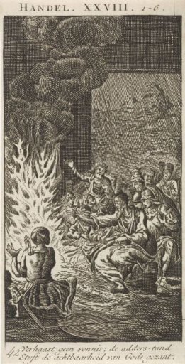 Paul Bitten by a Serpent