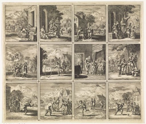 Twelve images from 'The Beginning, Middle and End of Man'