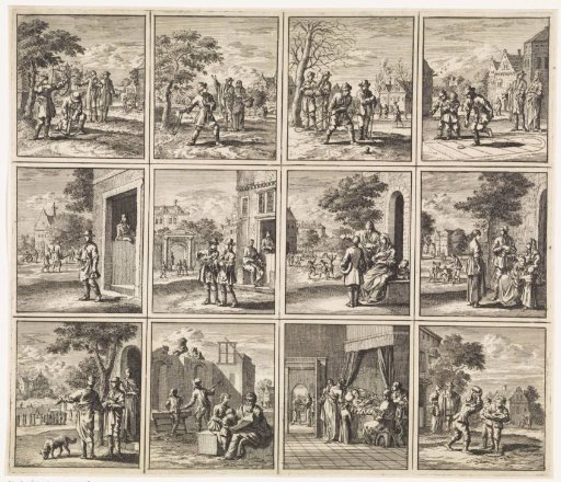 Twelve images from 'The Beginning, Middle and End of Man'