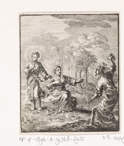 Christ causes a fountain to spring from the heart of the Personified Soul