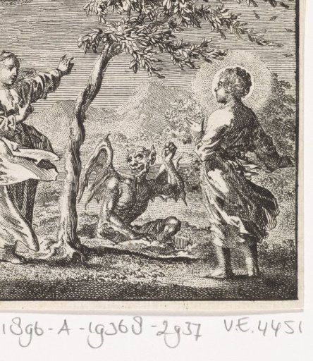 Christ and the Personified Soul in a storm
