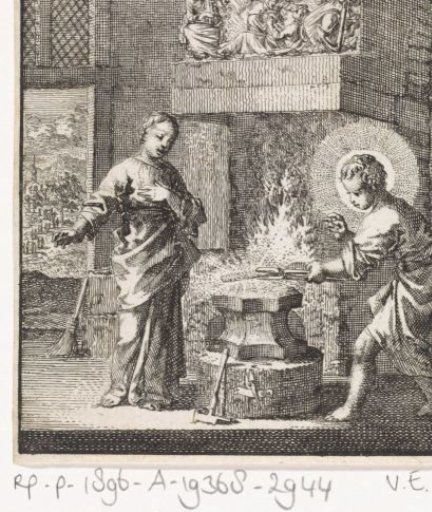 Christ and the Personified Soul in a Forge