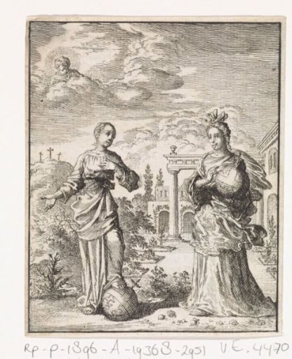 Lady World and the Personified Soul Treading on an Imperial Orb
