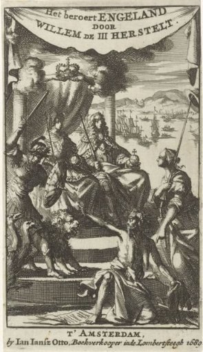 William III and Mary II Stuart on the Throne