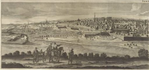 View of Jerusalem (left plate)
