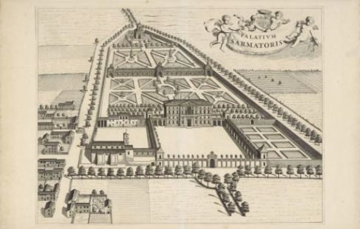View of a country house