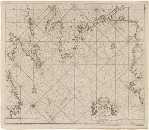 Chart of a part of the coast of Ireland, England, France, and Spain