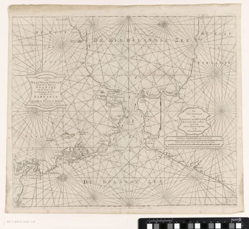 Chart of the Strait of Gibraltar