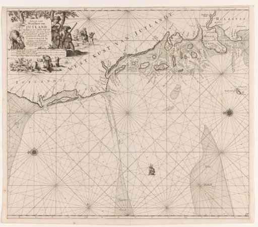 Chart of the west coast of Jutland