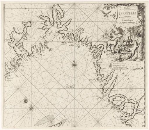 Chart of the coast of Norway