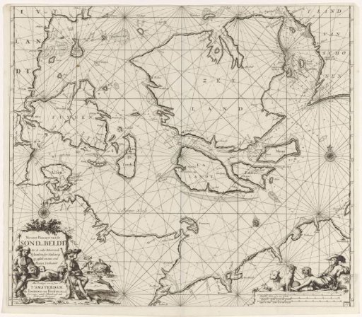 Chart of the Danish Islands, with a part of the coast of Sweden and Germany