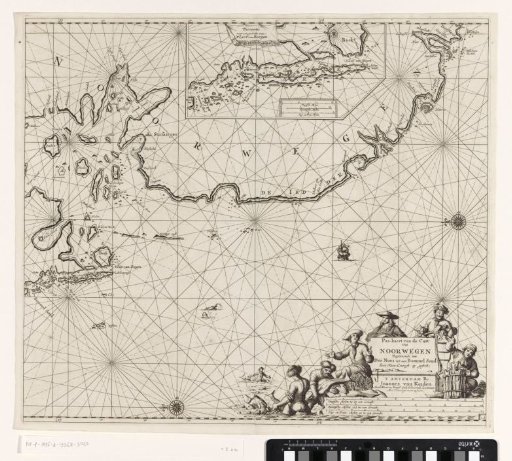 Chart of a part of the coast of Norway
