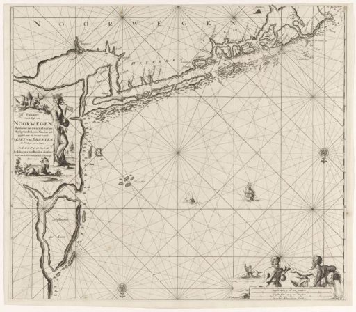 Chart of the coast of Norway in the vicinity of Trondheim