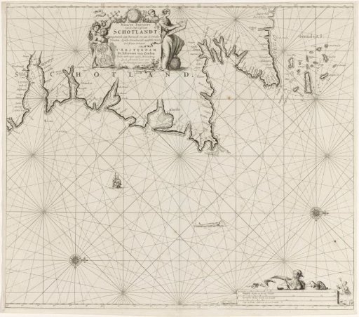 Chart of a part of the northeast coast of Scotland and the Orkney Islands