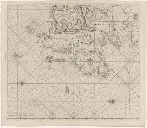 Chart of the coasts of Ireland, Scotland, England and France