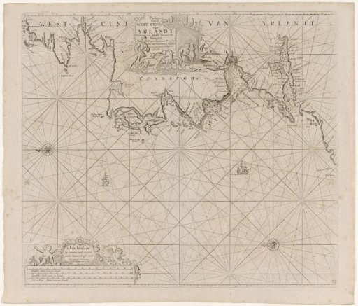 Chart of a section of the west coast of Ireland