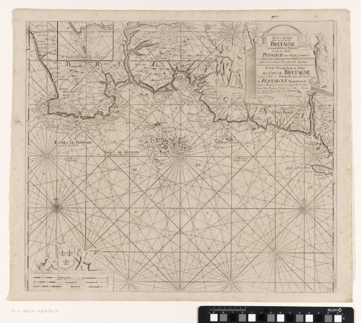 Chart of a section of the south coast of Brittany