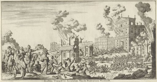 Romans Destroying a Jewish Temple in Jerusalem