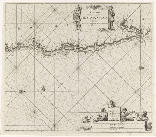 Chart of the east coast of Brazil