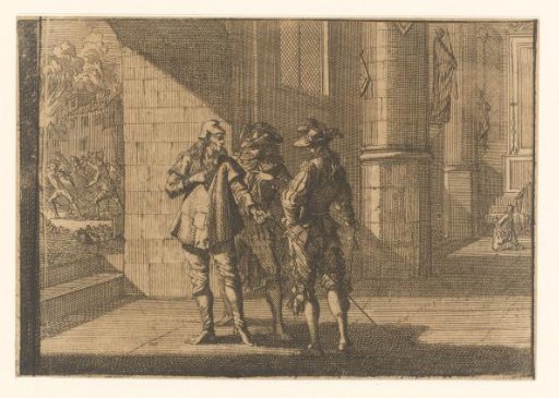Masaniello Speaking with Two Noblemen in a Church, 1647