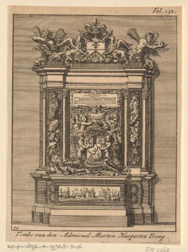 Tomb of Maarten Harpertszoon Tromp in the Old Church in Delft