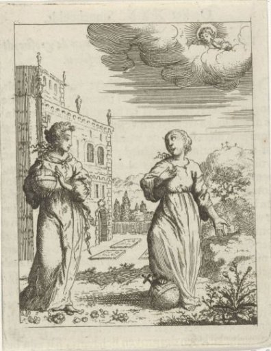 Lady World and the personified soul trampling an imperial orb