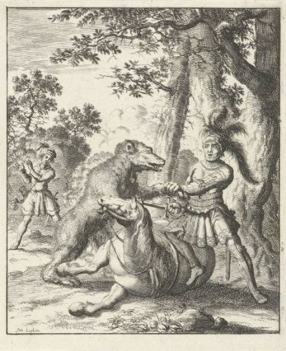 Godfrey of Bouillon Defeating a Bear