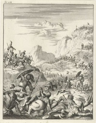 The Army of Emperor Conrad III Betrayed and Ambushed in the Mountains by the Saracens