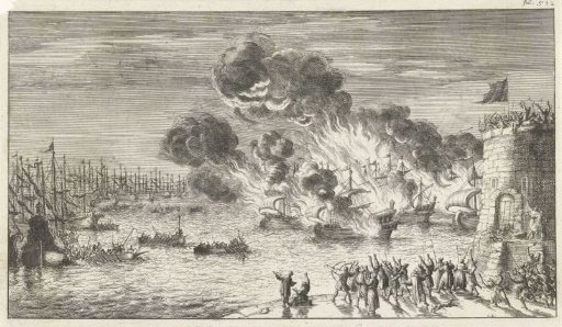 The Futile Attempt of the Greeks to Burn the Venetian Fleet