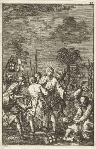 Christ arrested in the garden of Gethsemane
