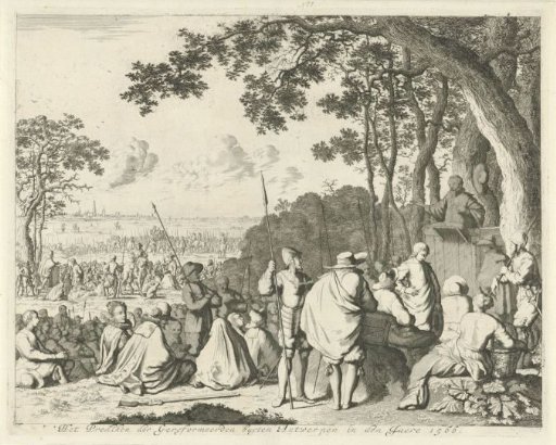 Hedge Preaching outside Antwerp, 1566