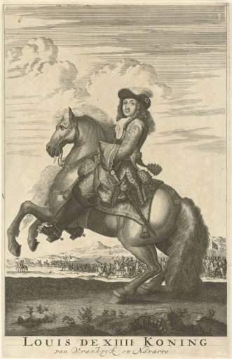 Equestrian portrait of Louis XIV, King of France