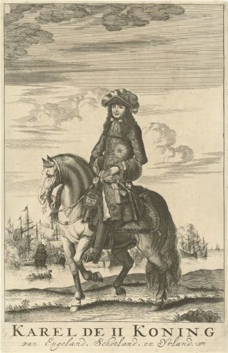 Equestrian portrait of Charles II, King of England