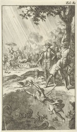 Regner, King of the Danes, captured and thrown into a pit with vipers