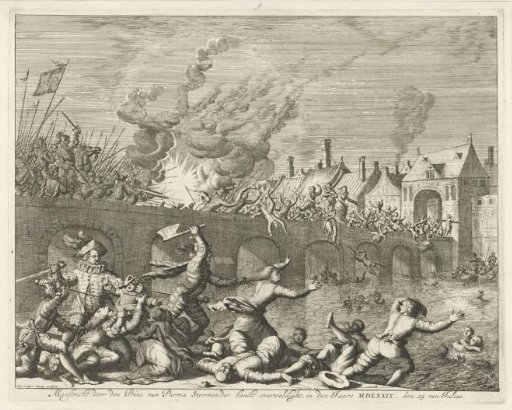Massacre at Maastricht committed by the Spaniards, 1579