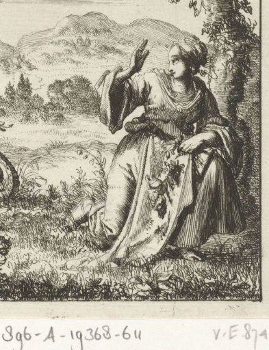 Woman picking flowers attacked by a snake