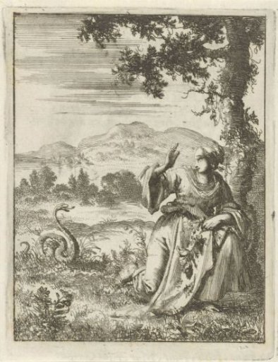 Woman picking flowers attacked by a snake